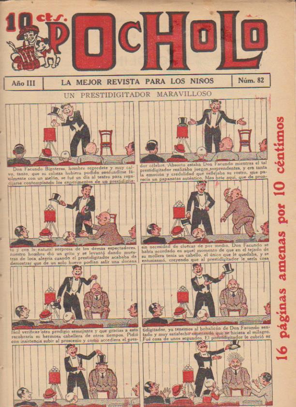 Pocholo nº 82. S. Vives 1930. Con dibujos de C. Arnal